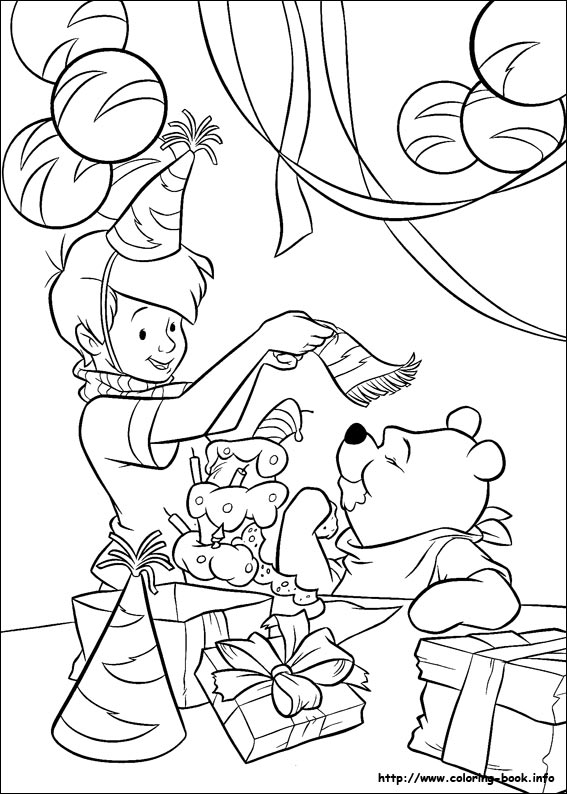 Winnie the Pooh coloring picture